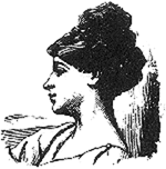 drawing of a woman's head