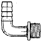 line drawing of a bent pipe