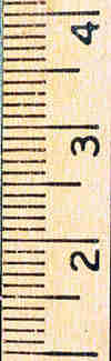 portion of a wooden ruler