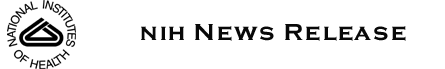 N I H press release with N I H logo