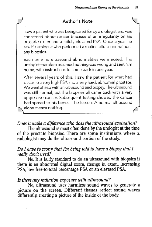 scan of page 59 of Sheldon Marks book Prostate and Cancer