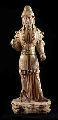 statue of tang dynasty warrior