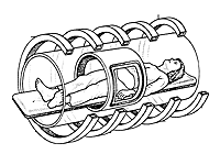 drawing of an MRI